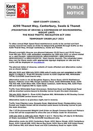 A299 Thanet Way, Canterbury, Swale & Thanet