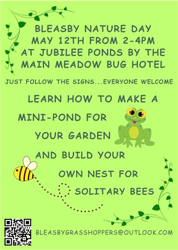  - Bleasby Nature Day - 12th May - Ponds & Bees