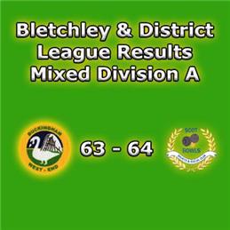 Bletchley & District Mixed League Result