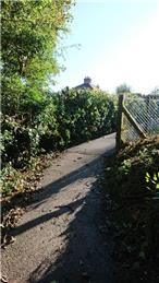 Footpath Repaired at the back of The Baptist Church