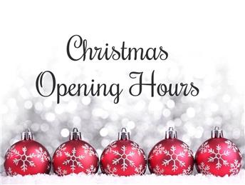 Christmas Opening Hours