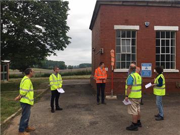  - Site meeting at Woodfield Pumping Station