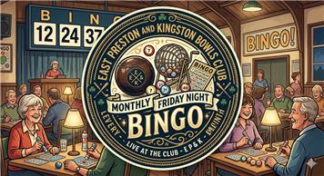 MONTHLY FRIDAY NIGHT BINGO 25 SEP 2026
