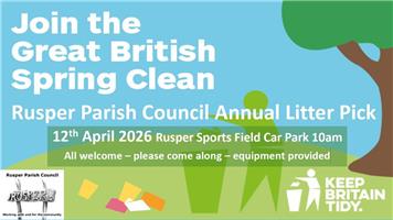 Annual Litter Pick 12th April 10am