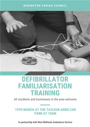  - Defibrillator familiarisation training
