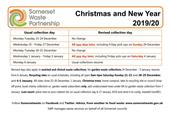 Christmas and New Year Waste Collections