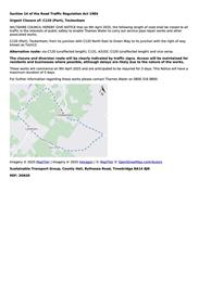 TTRN urgent closure of C120 (Part), Tockenham - 09/04/25-11/04/25