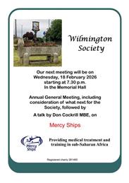 Wilmington Society Annual General Meeting