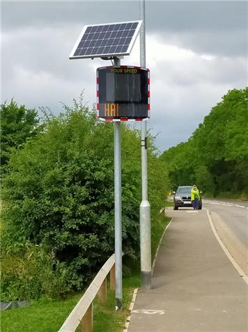  - New Vehicle Activated Speed Sign on Saddington Road, Fleckney
