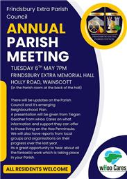 Annual Parish Meeting Tuesday 6th May 7pm