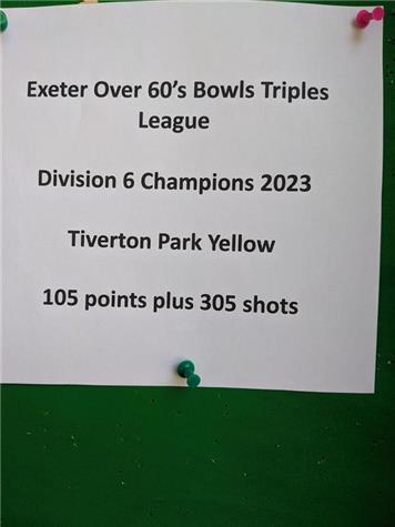  - Congratulations Yellow over 60s