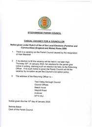 Resignation of a Councillor