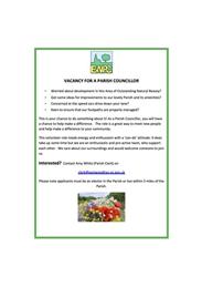PARISH COUNCILLOR VACANCY