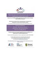 Healthy Rutland Grant Scheme