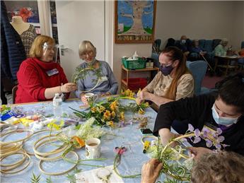 Getting Floral down at Alton Community Centre