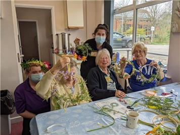 Showing them off - Getting Floral down at Alton Community Centre