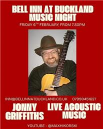 Live Music - 6th Feb 7.30pm