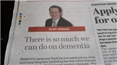 Dementia is focus of Damian's column in Petersfield Post