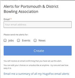 Sign Up for Emailed Alerts