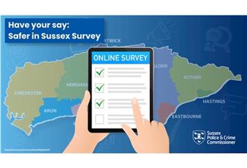 Sussex Police launches annual Safer in Sussex Survey