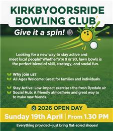 Bowling Green Open Day - 19th April