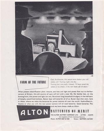 Alton Battery Company c1940 - New advert added to website