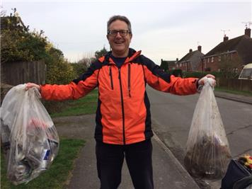  - New Volunteer litter picker, starts with a surprising amount of rubbish