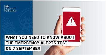 Emergency Alerts National Test - Sunday 7th September 2025, 3pm