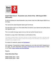 Mussenden Lane Closure Extended