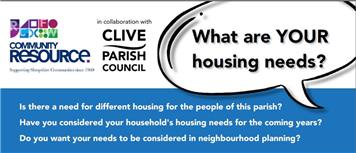 Clive Parish Council Housing Needs Survey goes live 28 Sept