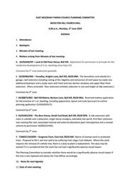 Planning Committee Meeting 03 June 2024