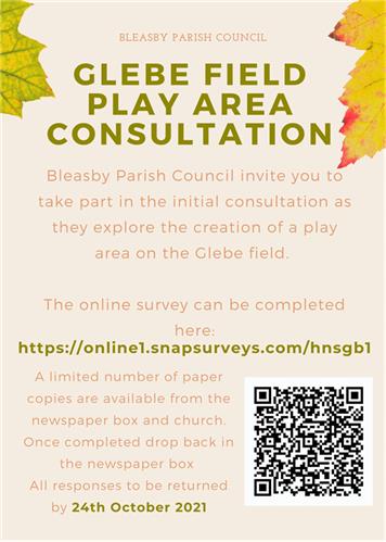  - Glebe Field Play Area Consultation