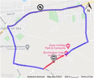 Temporary Road Closure - Shottendane Road, Birchington - 22nd November 2021 for 1 Day