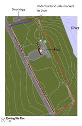 Sale of a small strip of Parish Hall land