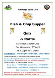 FISH N CHIP SUPPER AND QUIZ
