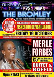 Fundraising Event for a Village Defibrillator at The Bromley Friday 19 October 9pm