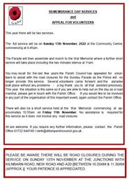 REMEMBRANCE SERVICES 2022