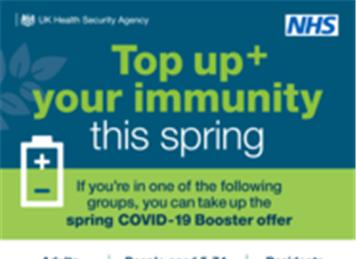  - Covid-19 Spring Booster for vulnerable people