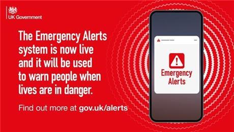  - The UK government’s new Emergency Alerts system is now live.