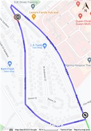 Temporary Road Closure - Nash Court Road, Margate - 26th May 2022 for 1 Night, Between 19:00 Hours and 05:00 Hours