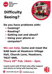 Kent Association for the Blind’s Mobile Sight Centre - 26 February 2026
