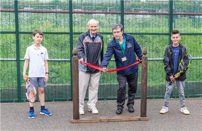 Photographs taken by Peter T Greene - Official Opening of Tennis Practice Fence