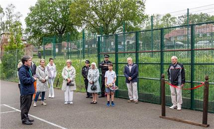  - Official Opening of Tennis Practice Fence