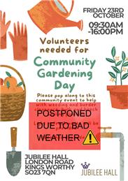 !!Community Gardening day POSTPONED!!