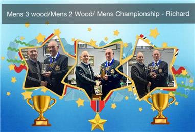 Mens 3 Wood, Mens 2 Wood and Mens Champion - Richard - 2023 ANNUAL PRIZE GIVING EVENING