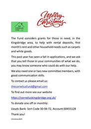Cornelius Fund Flyer