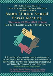 Don't Miss Aston Clinton's Annual Parish Meeting