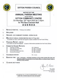 ANNUAL PARISH MEETING
