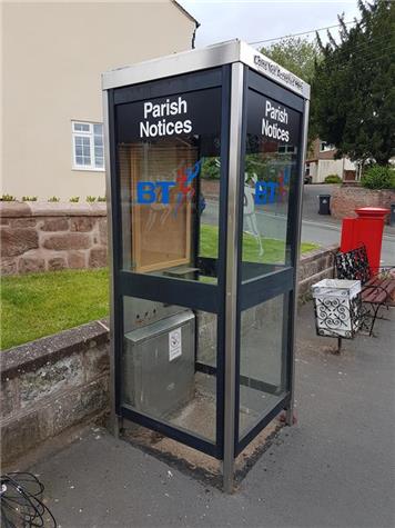  - Cheswardine Phone Kiosk Parish Council Noticeboard