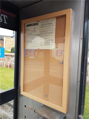  - Cheswardine Phone Kiosk Parish Council Noticeboard